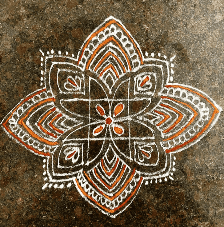 Grand Paush Purnima Rangoli