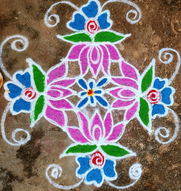 Pink Rangoli