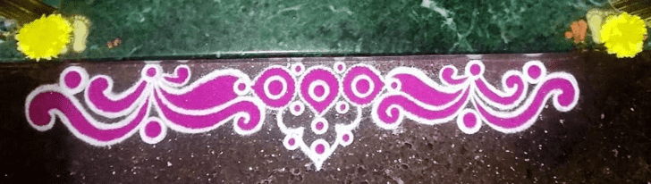 Elegant Pink Rangoli