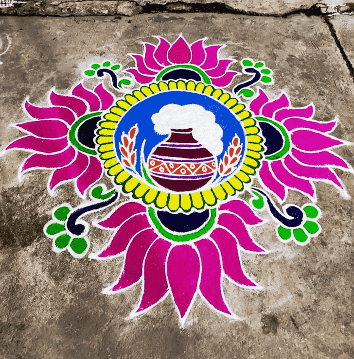 Ideal Pongal Rangoli