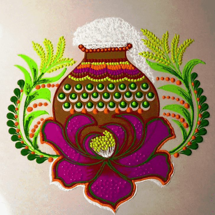 Magnetic Pongal Rangoli