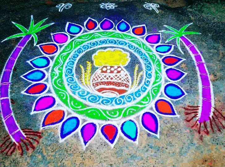 Mesmeric Pongal Rangoli