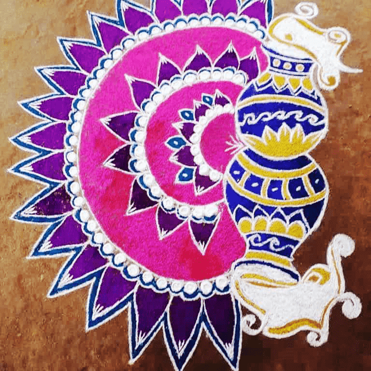 Nice Pongal Rangoli