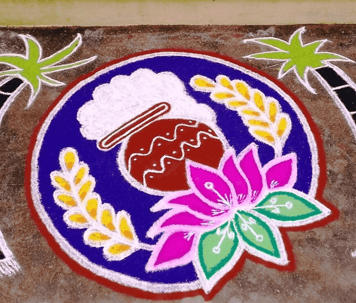 Pleasing Pongal Rangoli