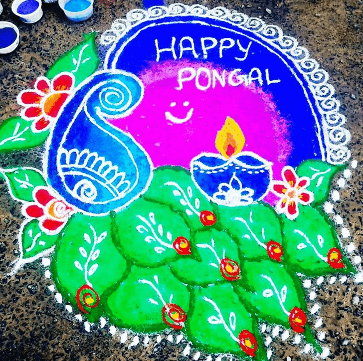 Resplendent Pongal Rangoli