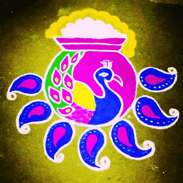 Shapely Pongal Rangoli