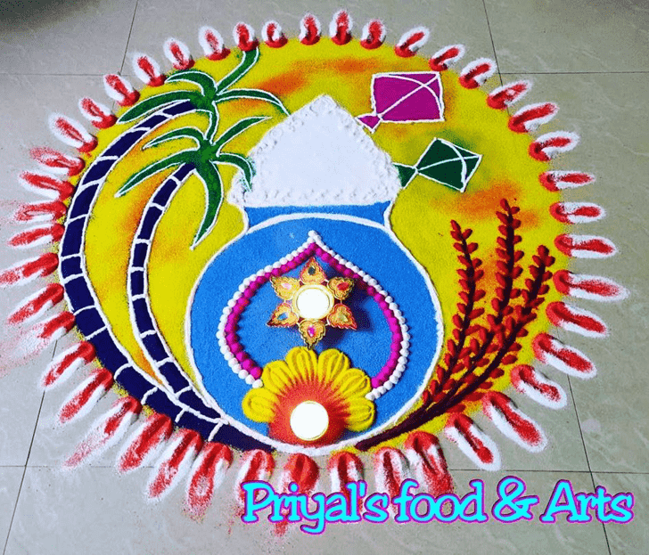 Splendid Pongal Rangoli