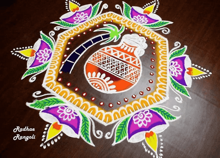 Stunning Pongal Rangoli