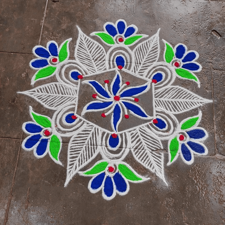 Excellent Prabodhini Ekadashi Rangoli