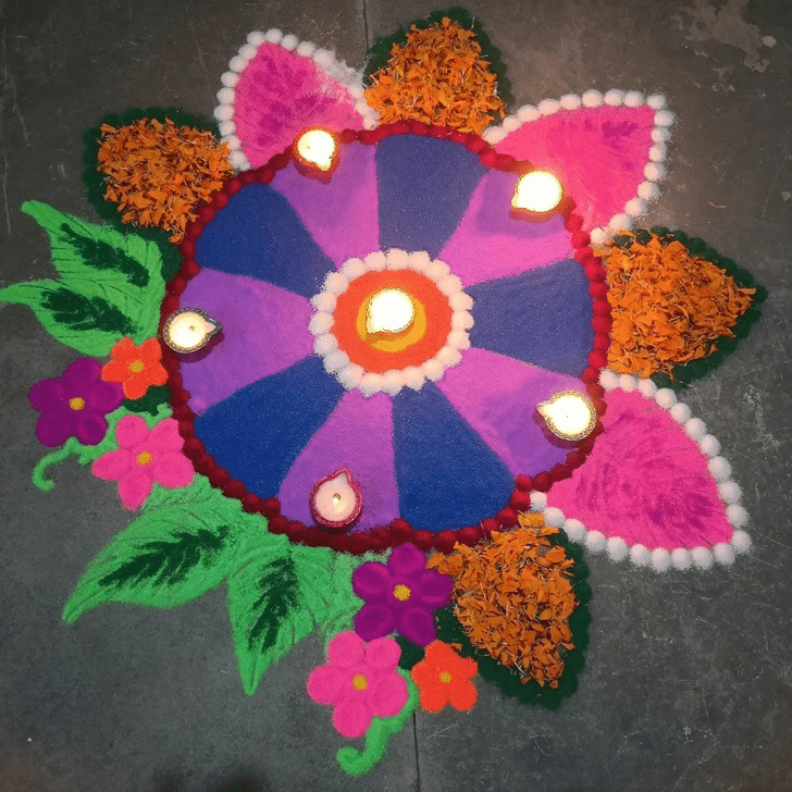 Fetching Prabodhini Ekadashi Rangoli