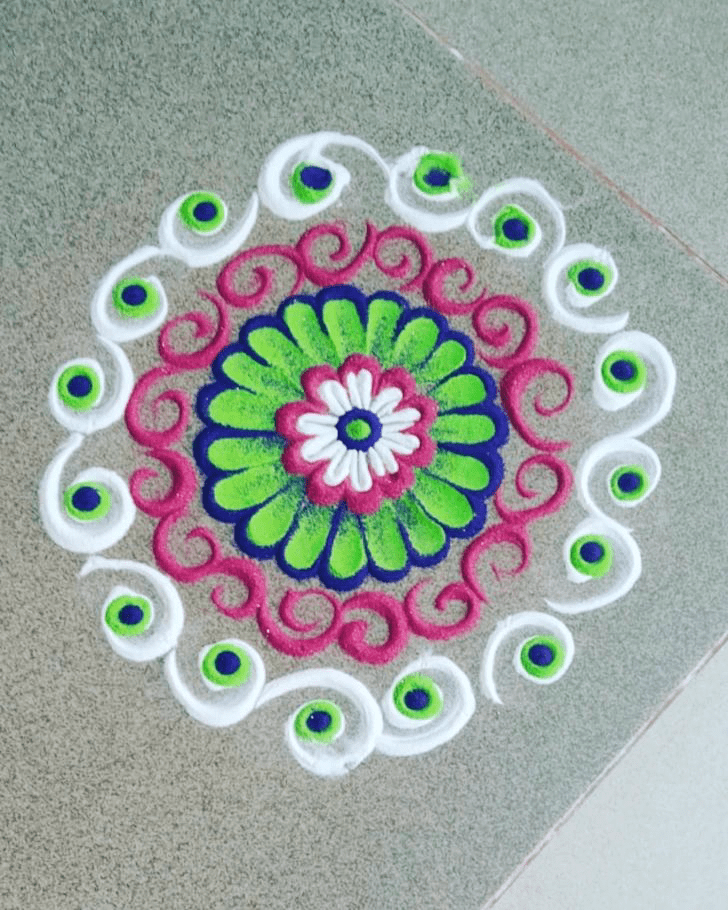 Graceful Prabodhini Ekadashi Rangoli