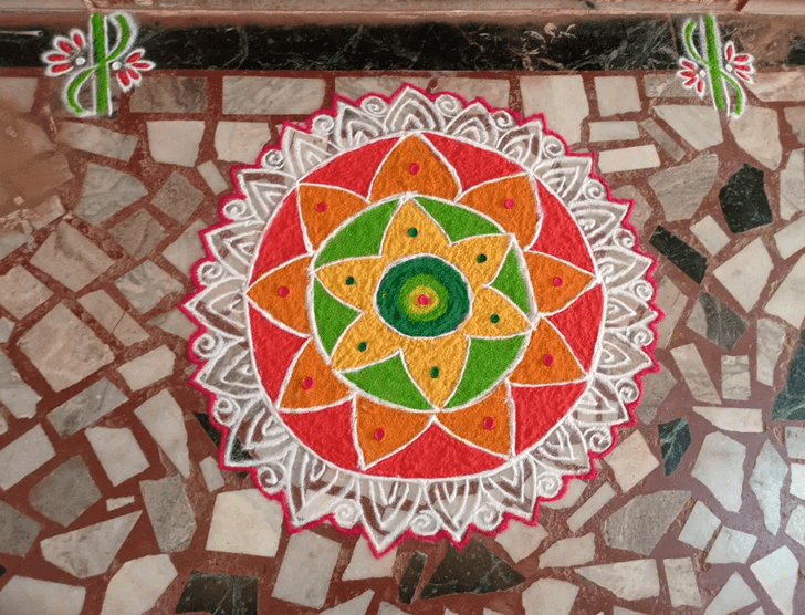 Grand Prabodhini Ekadashi Rangoli