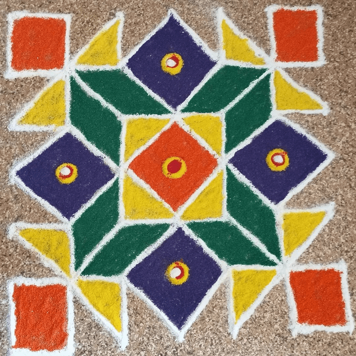 Marvelous Prabodhini Ekadashi Rangoli