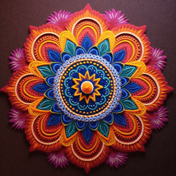 Refined Prabodhini Ekadashi Rangoli