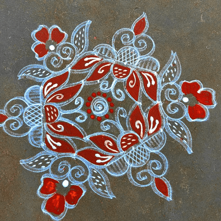 Resplendent Prabodhini Ekadashi Rangoli