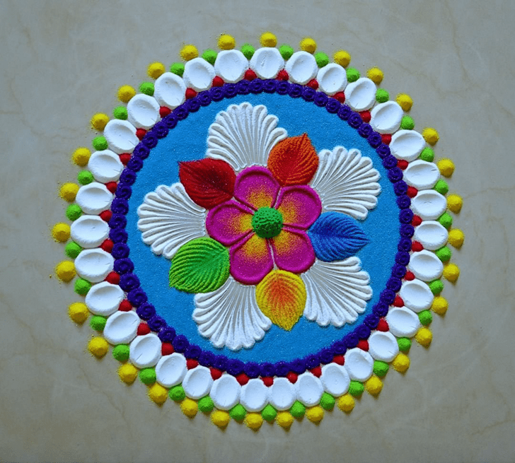 Slightly Prabodhini Ekadashi Rangoli