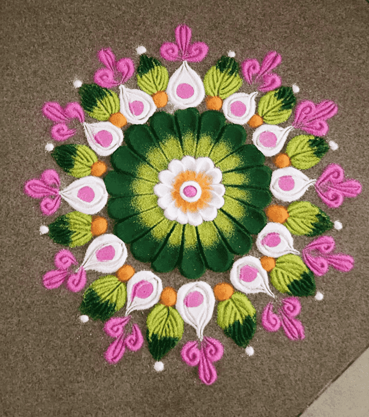 Dazzling Pradosh Rangoli