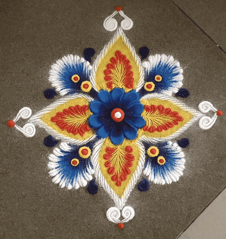 Delicate Pradosh Rangoli