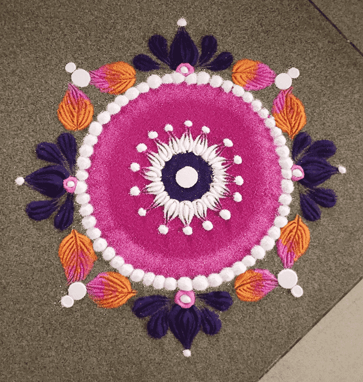 Delightful Pradosh Rangoli