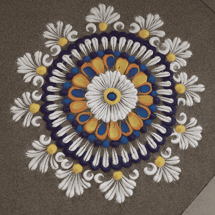 Elegant Pradosh Rangoli