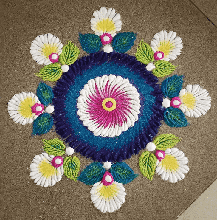 Excellent Pradosh Rangoli