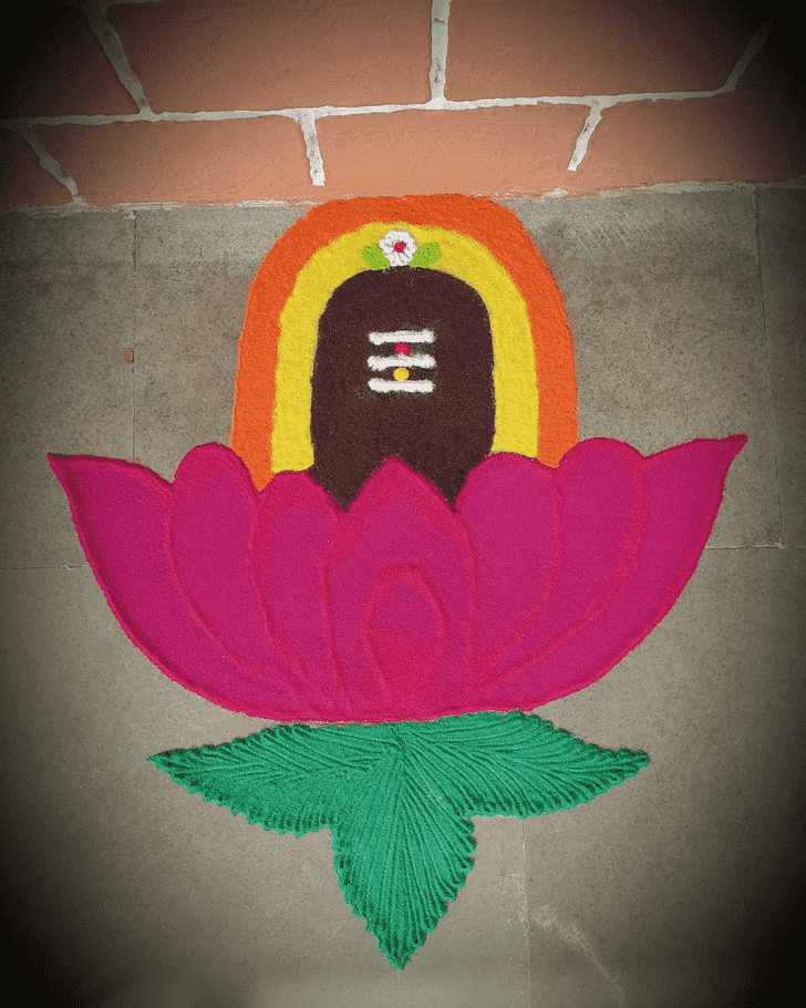 Exquisite Pradosh Rangoli