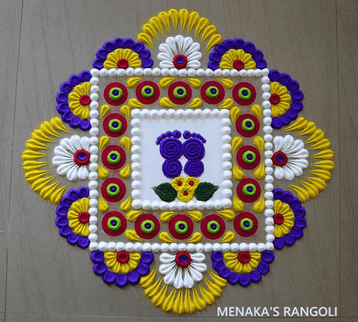 Fetching Pradosh Rangoli