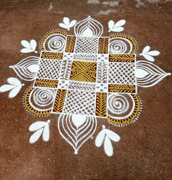 Awesome Pradosh Rangoli