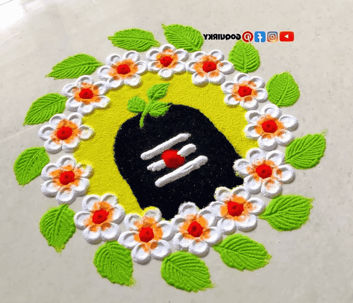 Pleasing Pradosh Rangoli