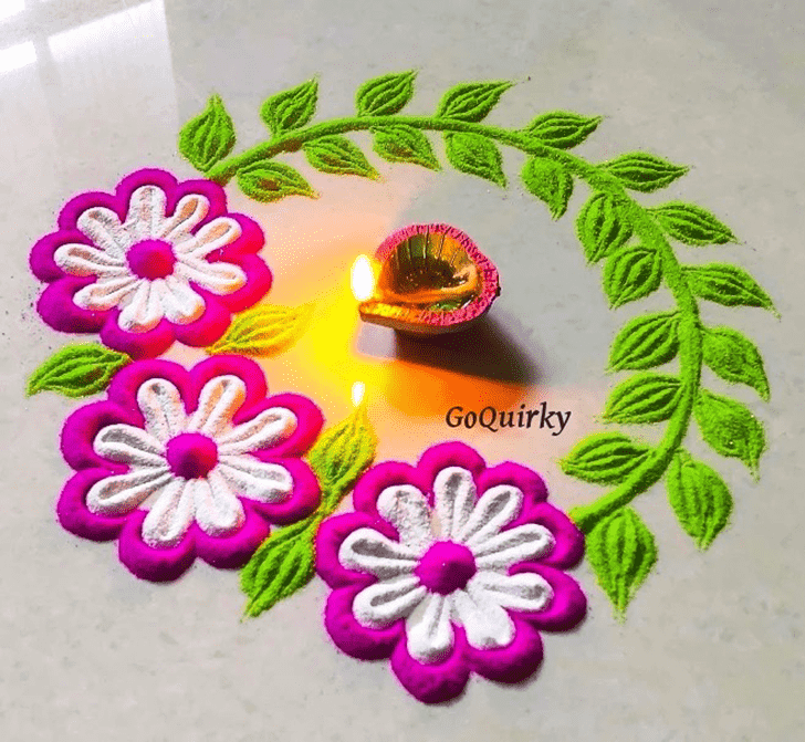 Pretty Pradosh Rangoli