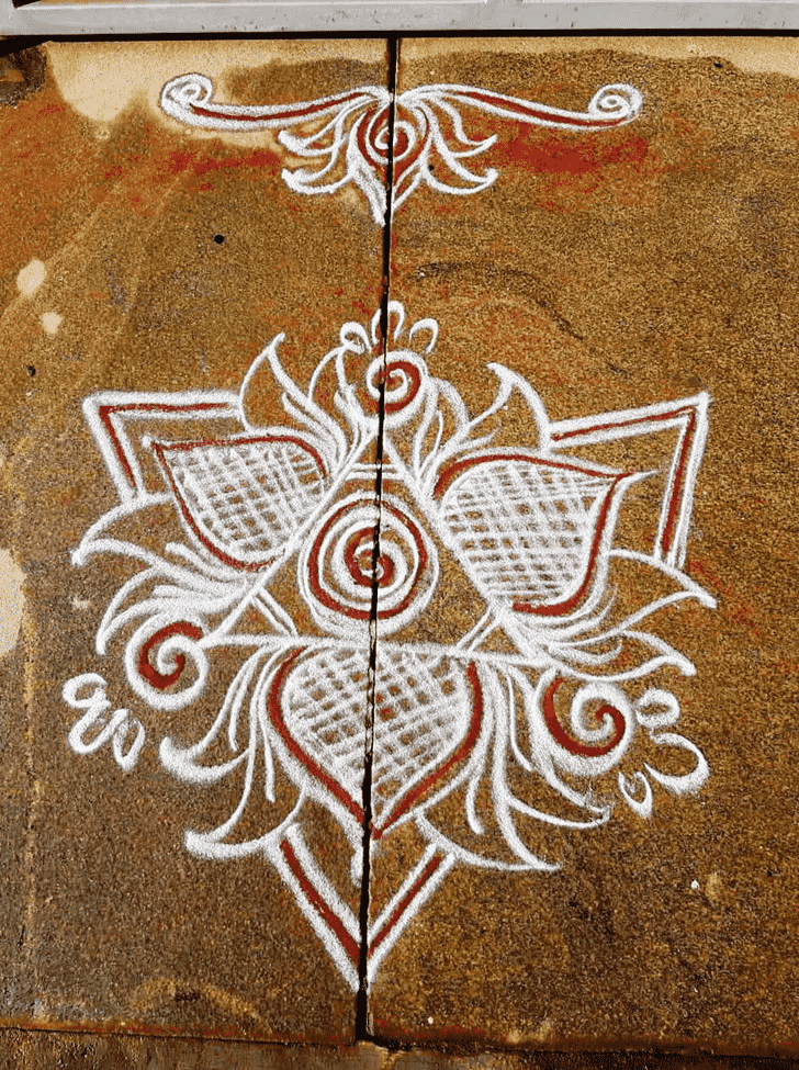 Delightful Radha Ashtami Rangoli