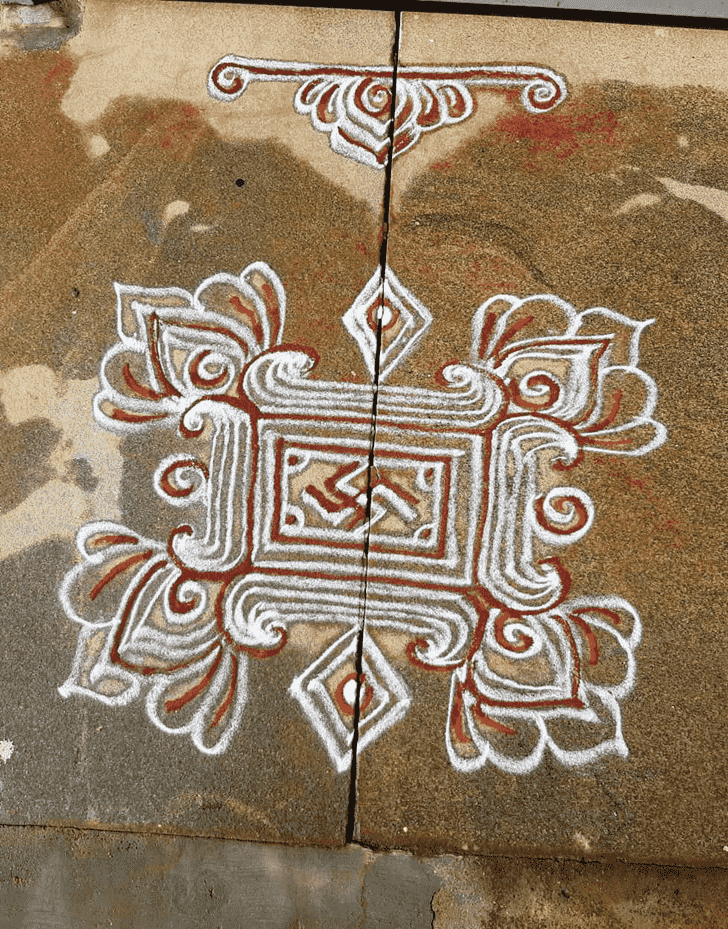 Radha Ashtami Rangoli