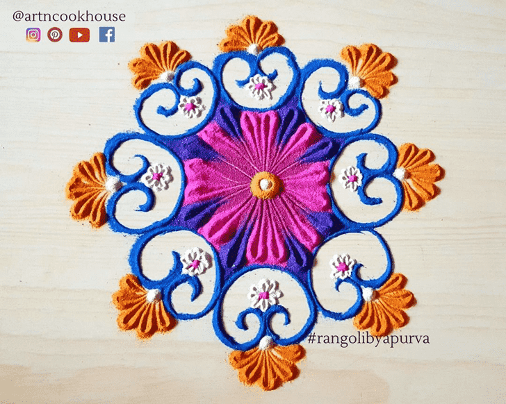 Refined Rajasthani Rangoli