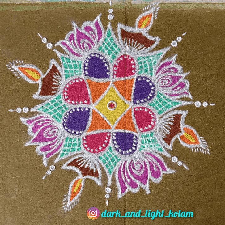 Slightly Rajasthani Rangoli