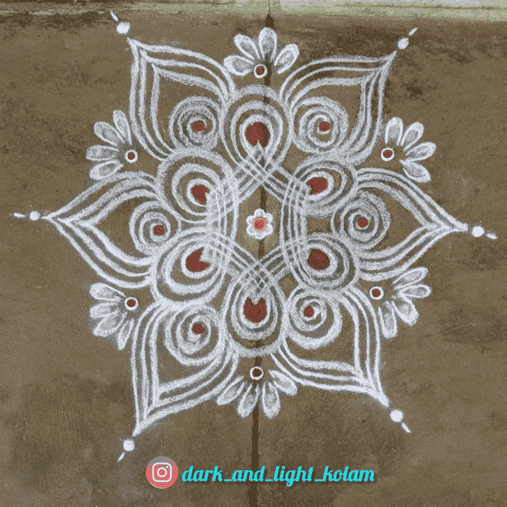 Stunning Rajasthani Rangoli