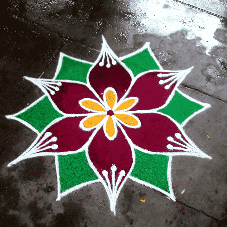 Wonderful Rajasthani Rangoli Design