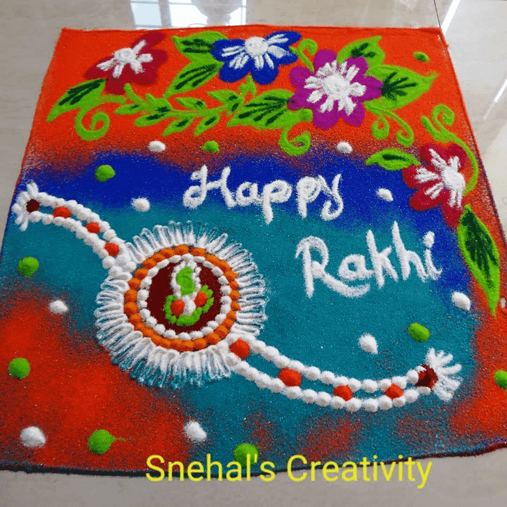 Inviting Rakhi Rangoli