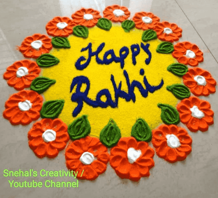 Magnetic Rakhi Rangoli