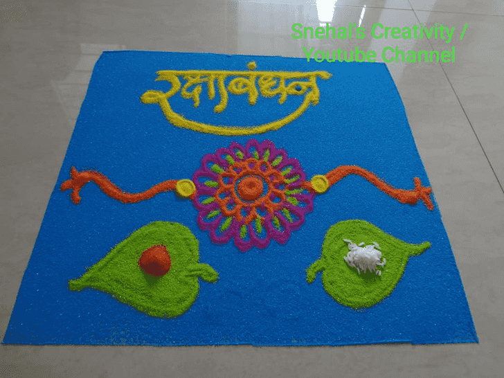 Magnificent Rakhi Rangoli