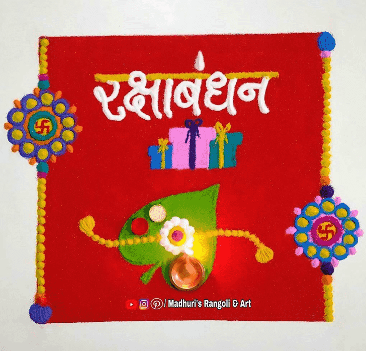 Delightful Raksha Bandhan Rangoli