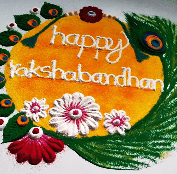 Elegant Raksha Bandhan Rangoli