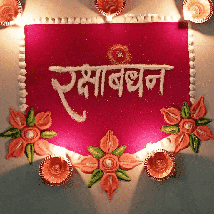 Enthralling Raksha Bandhan Rangoli