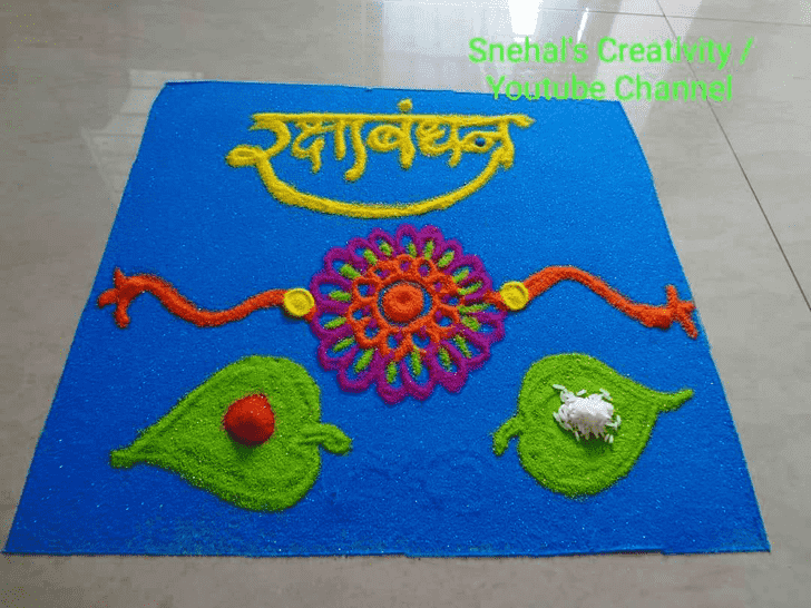 Magnificent Raksha Bandhan Rangoli