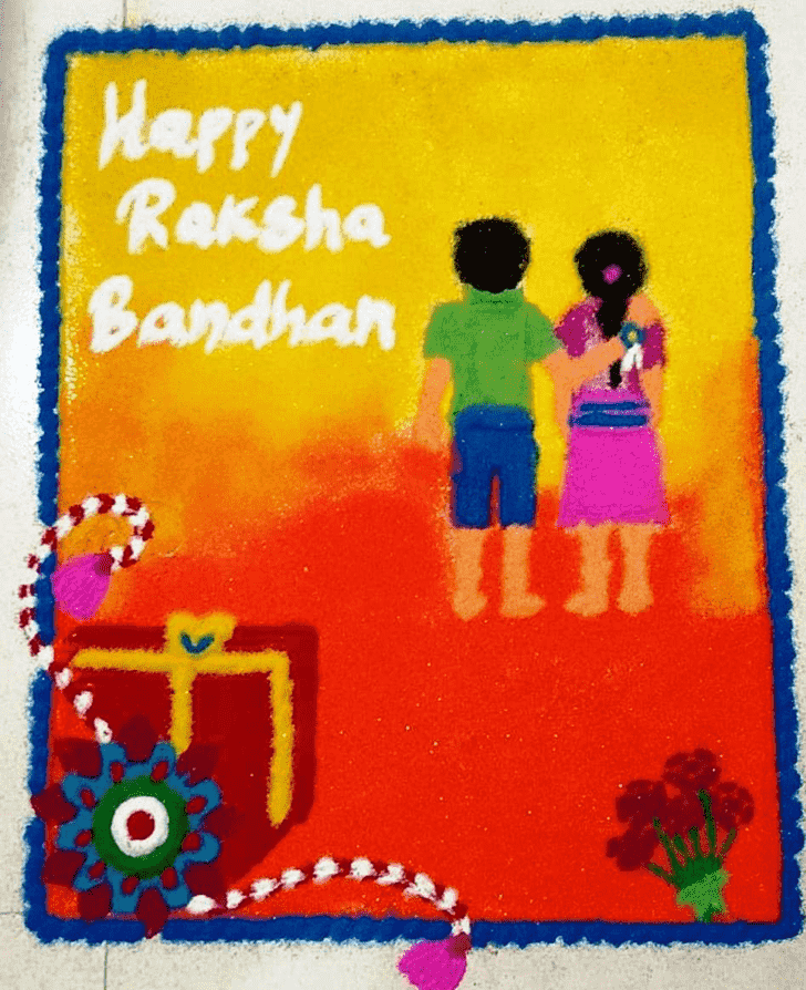Radiant Raksha Bandhan Rangoli