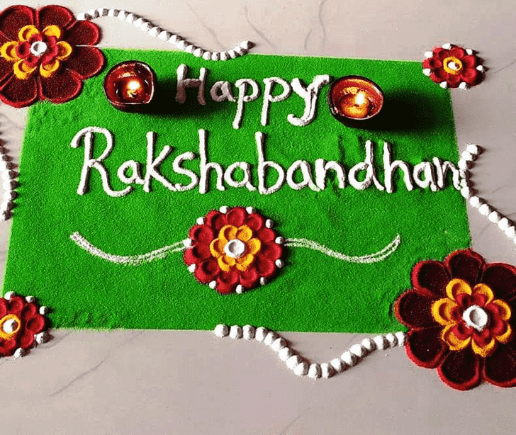 Ravishing Raksha Bandhan Rangoli