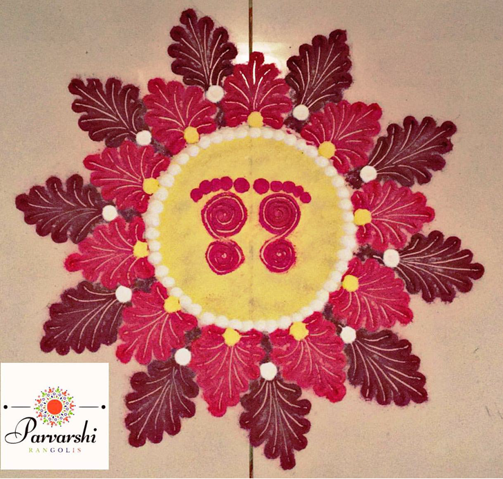 Refined Red Rangoli