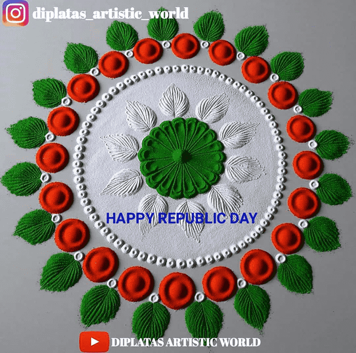 Fetching Republic Day Rangoli