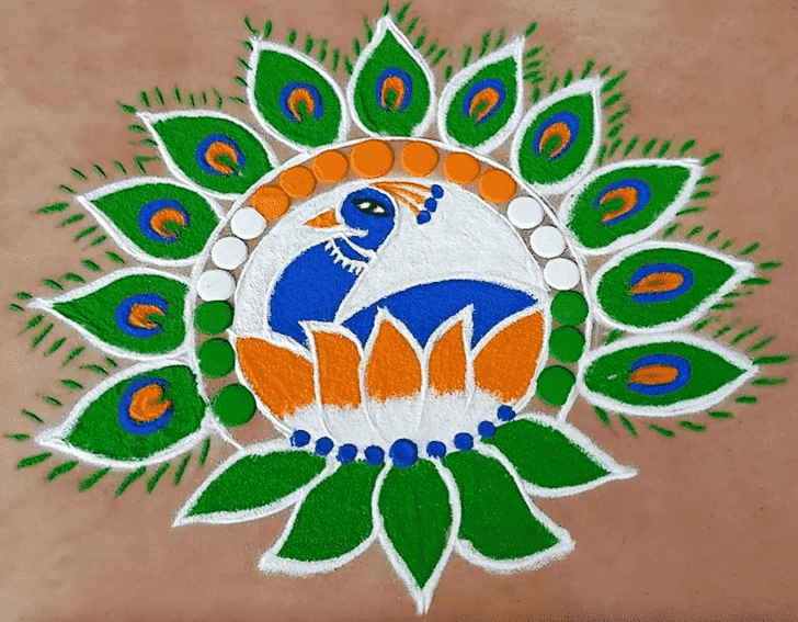 Awesome Republic Day Rangoli