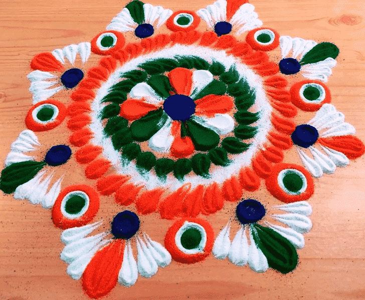 Splendid Republic Day Rangoli