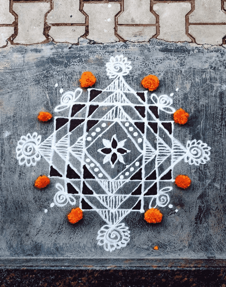 Awesome Rishi Panchami Rangoli